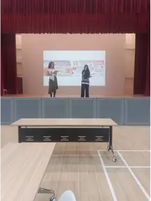 Children performing on stage at Pawtection Day.